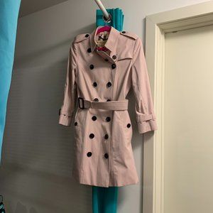 Burberry ice pink Sandringham trench coat
